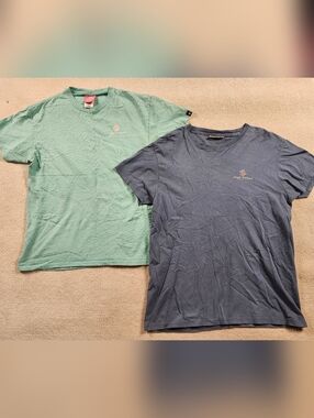 Simply Southern Tshirts Womens MED Lot Of 2 Seafoam & Slate Blue